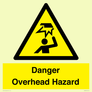 Danger Overhead Hazard